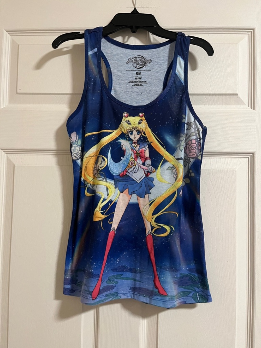 Sailor Moon Graphic Navy Blue Tank Top - Women's